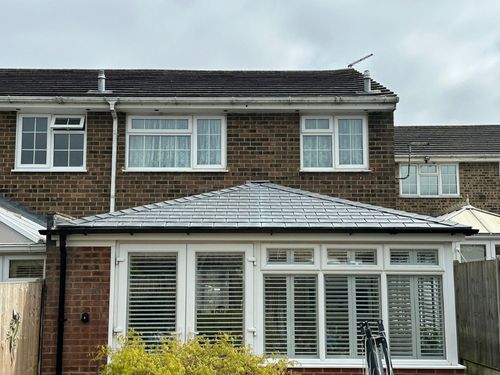 Gable Outside Grey Tiled
