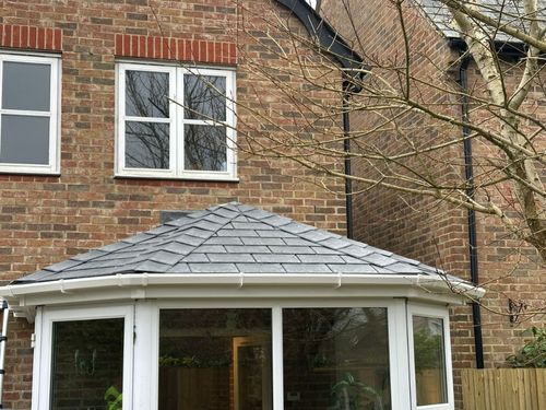 Small Gable Outside Grey Tiled